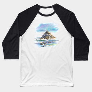 Mont Saint-Michel, Brittany, France Baseball T-Shirt